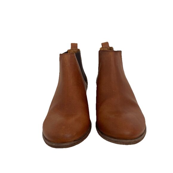 Frye Womens Size 10 Carson Chelsea Brown Leather Booties - Picture 2 of 8